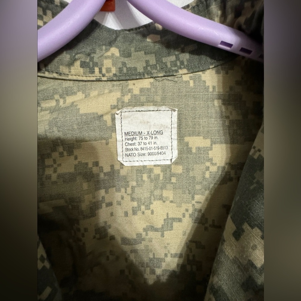 Official Us Army Combat Uniform Jacket Size Mediu… - image 2